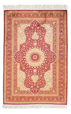 Tappeto Persero - Ghom - 150 x 98 cm - rosso scuro