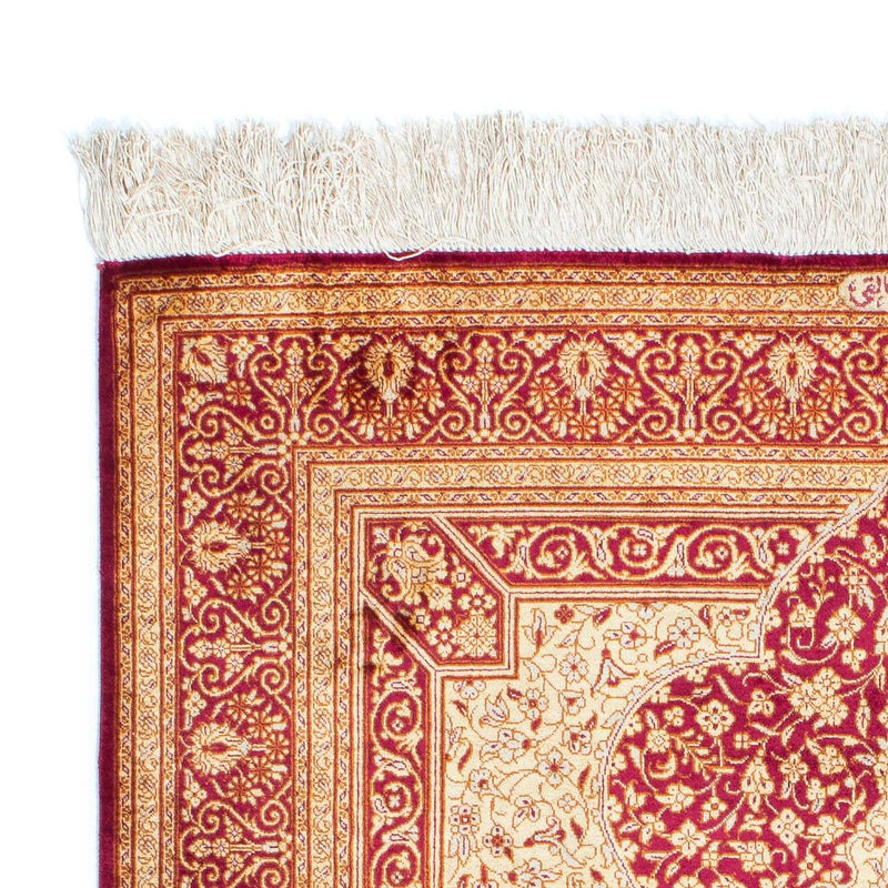 Tappeto Persero - Ghom - 150 x 98 cm - rosso scuro