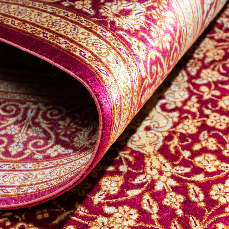 Tappeto Persero - Ghom - 150 x 98 cm - rosso scuro