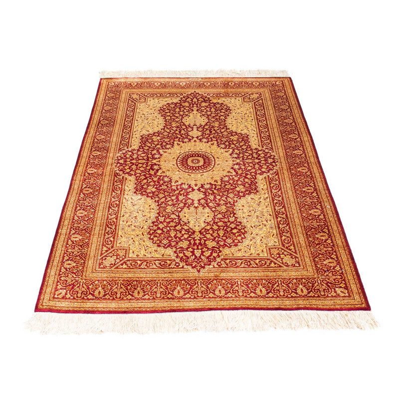 Tappeto Persero - Ghom - 150 x 98 cm - rosso scuro