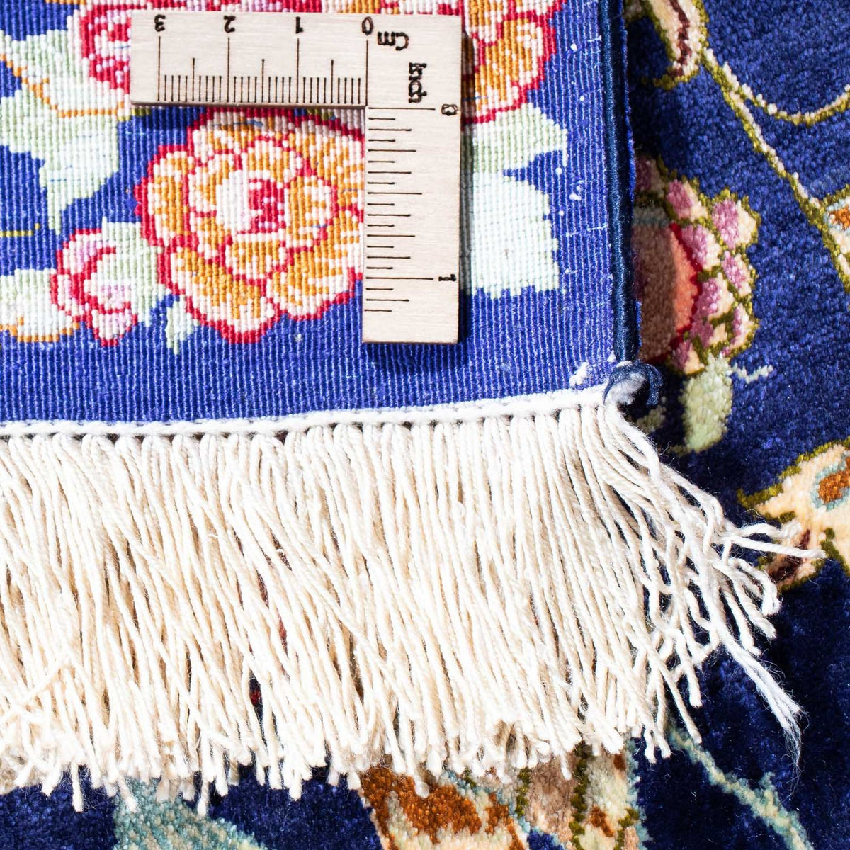 Tappeto Persero - Ghom - 147 x 100 cm - blu scuro