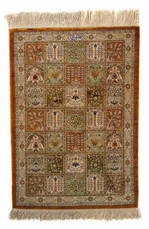 Tappeto Persero - Ghom - 76 x 55 cm - multicolore