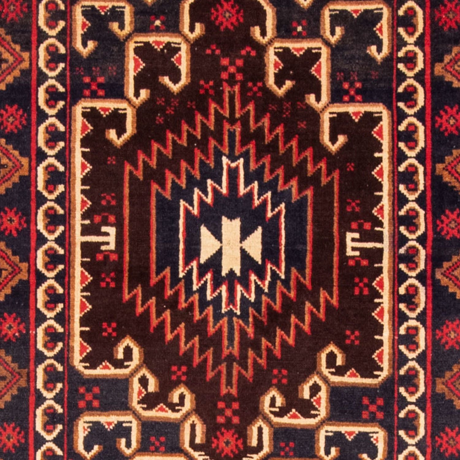Tappeto corsia Tappeto Belutsch - 212 x 109 cm - ruggine