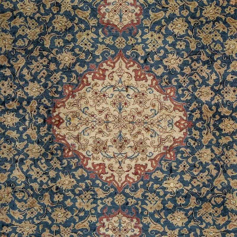 Tappeto Persero - Ghom - 83 x 58 cm - blu scuro