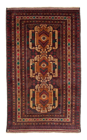 Tappeto corsia Tappeto Belutsch - 209 x 111 cm - rosso scuro