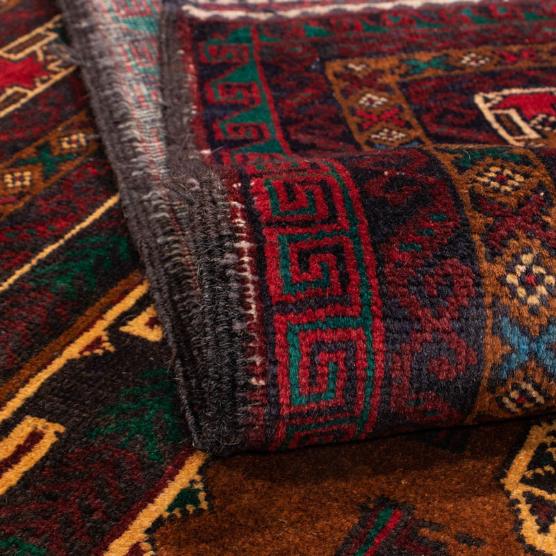 Tappeto corsia Tappeto Belutsch - 209 x 111 cm - rosso scuro