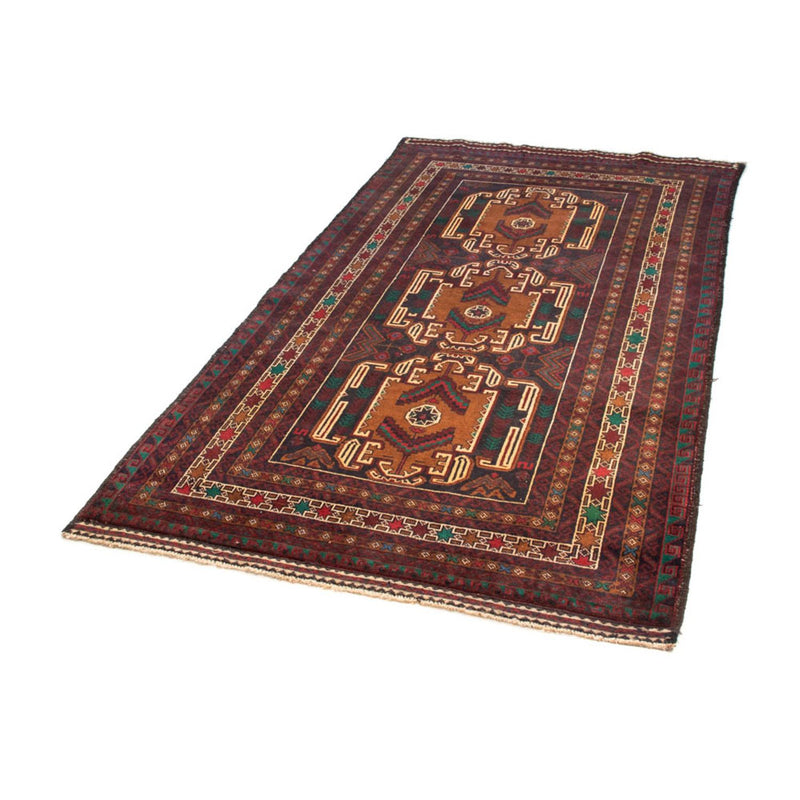 Tappeto corsia Tappeto Belutsch - 209 x 111 cm - rosso scuro