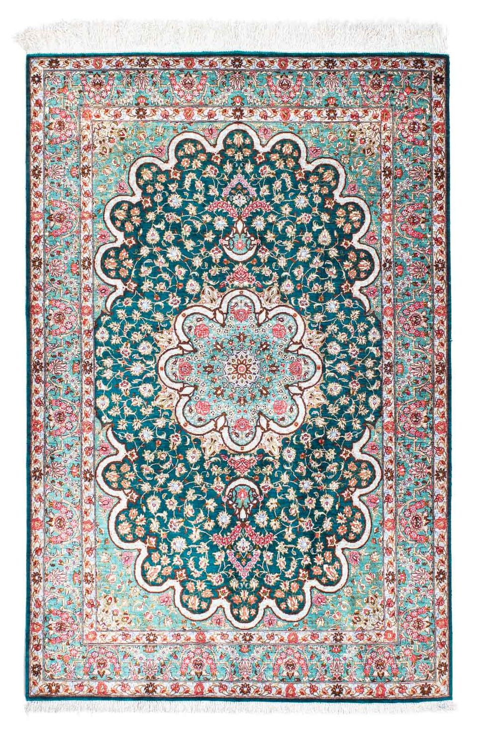 Tappeto Persero - Ghom - 152 x 100 cm - verde