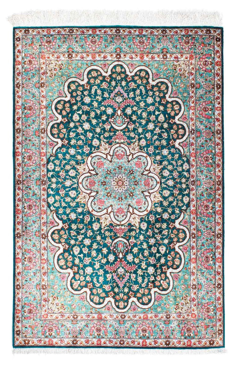 Tappeto Persero - Ghom - 152 x 100 cm - verde