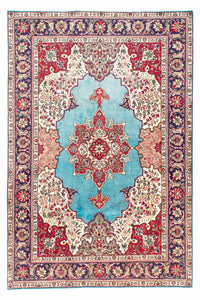 Tappeto Persero - Tabriz - 300 x 203 cm - turchese