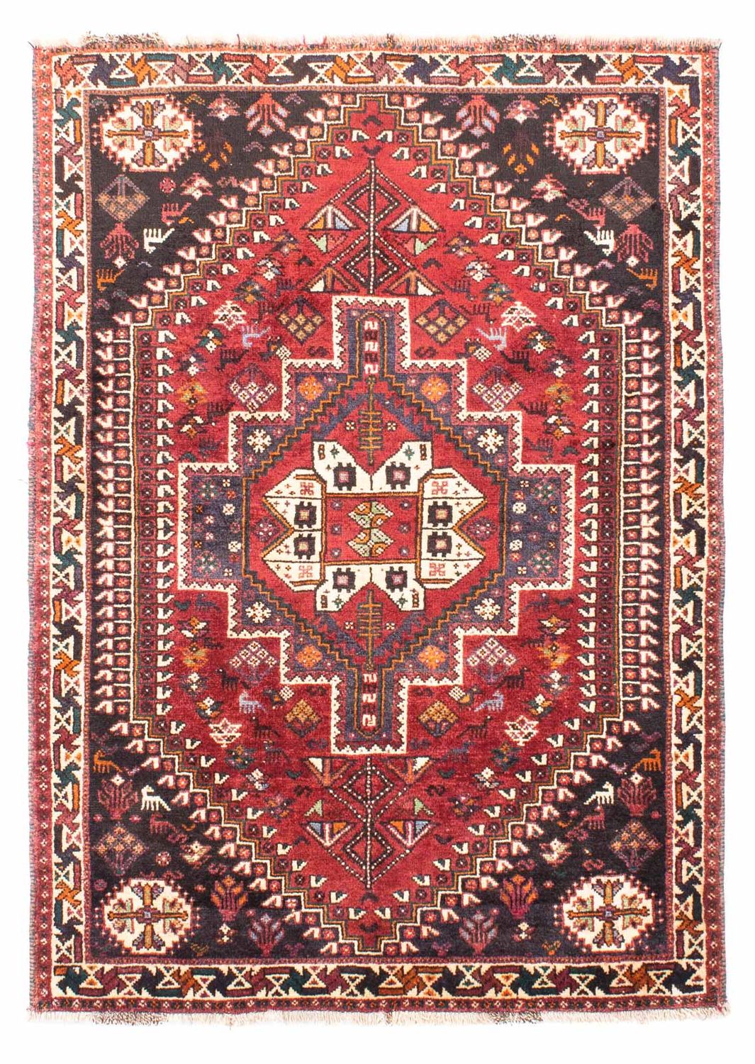 Tappeto Persero - Nomade - 163 x 112 cm - rosso scuro