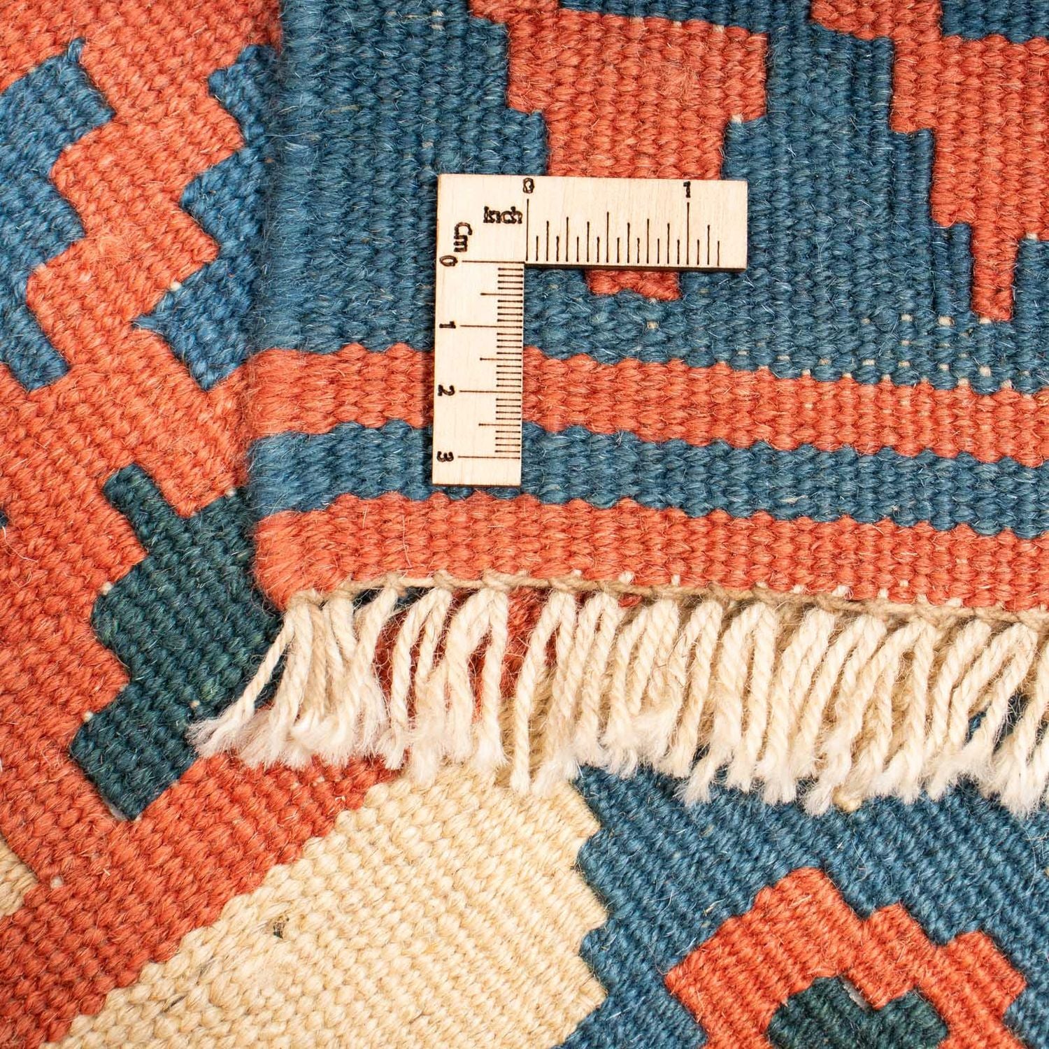 Tappeto Kelim - Orientale quadrato  - 212 x 197 cm - blu