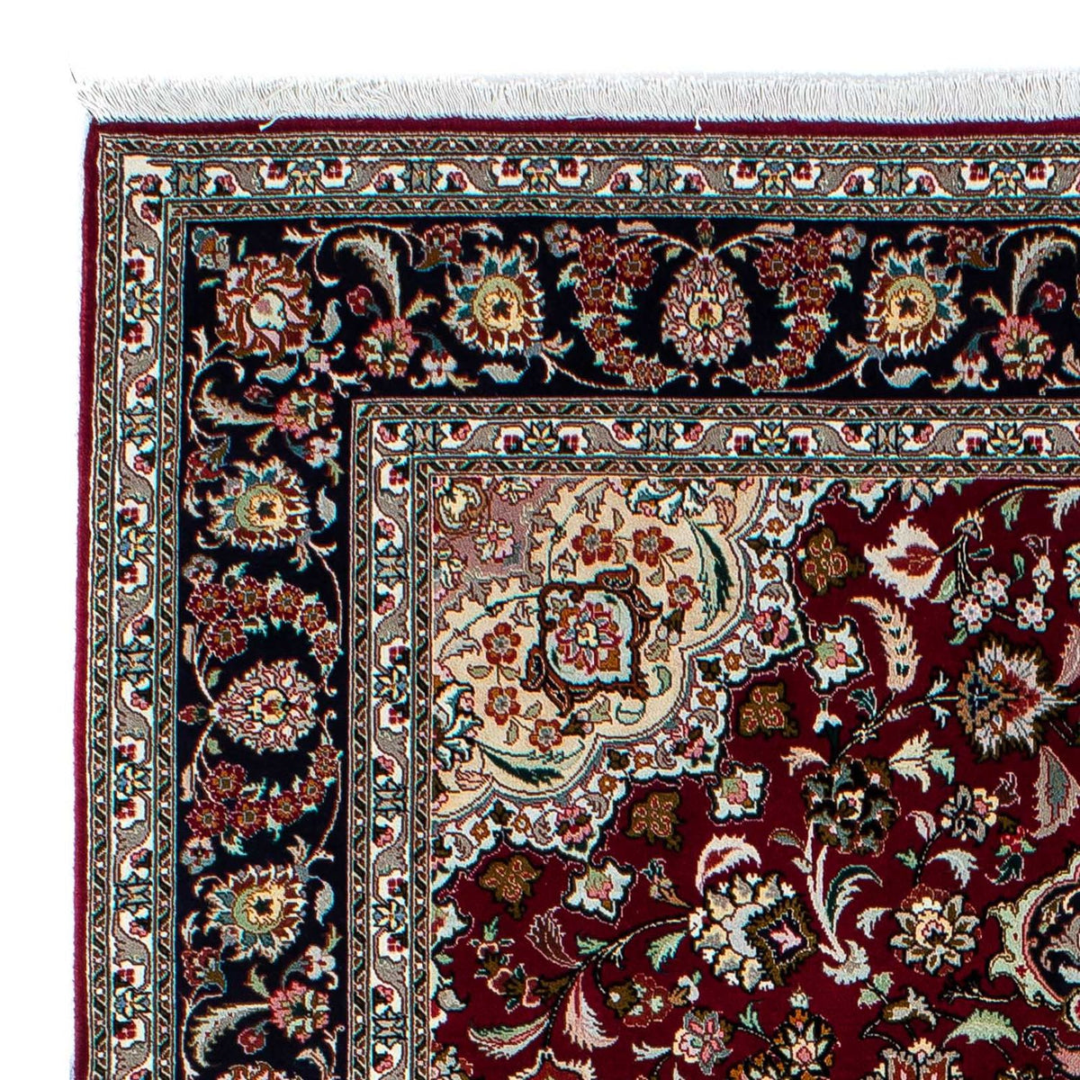 Tappeto Persero - Tabriz - Reale - 196 x 155 cm - rosso scuro