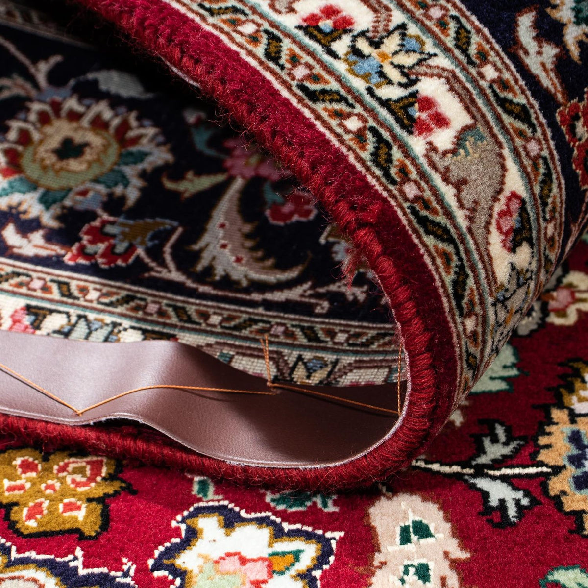 Tappeto Persero - Tabriz - Reale - 196 x 155 cm - rosso scuro