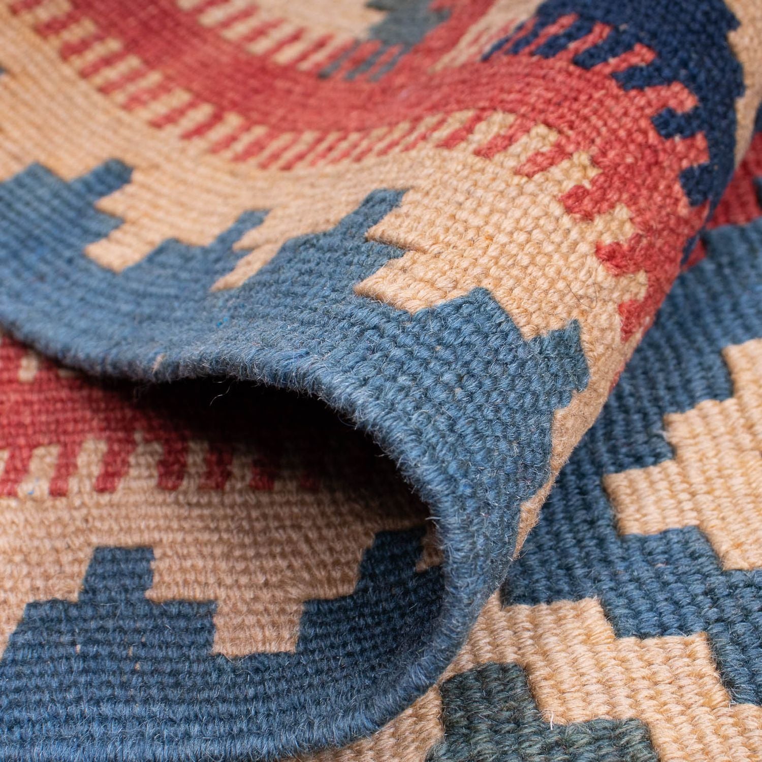 Tappeto Kelim - Orientale - 166 x 127 cm - blu