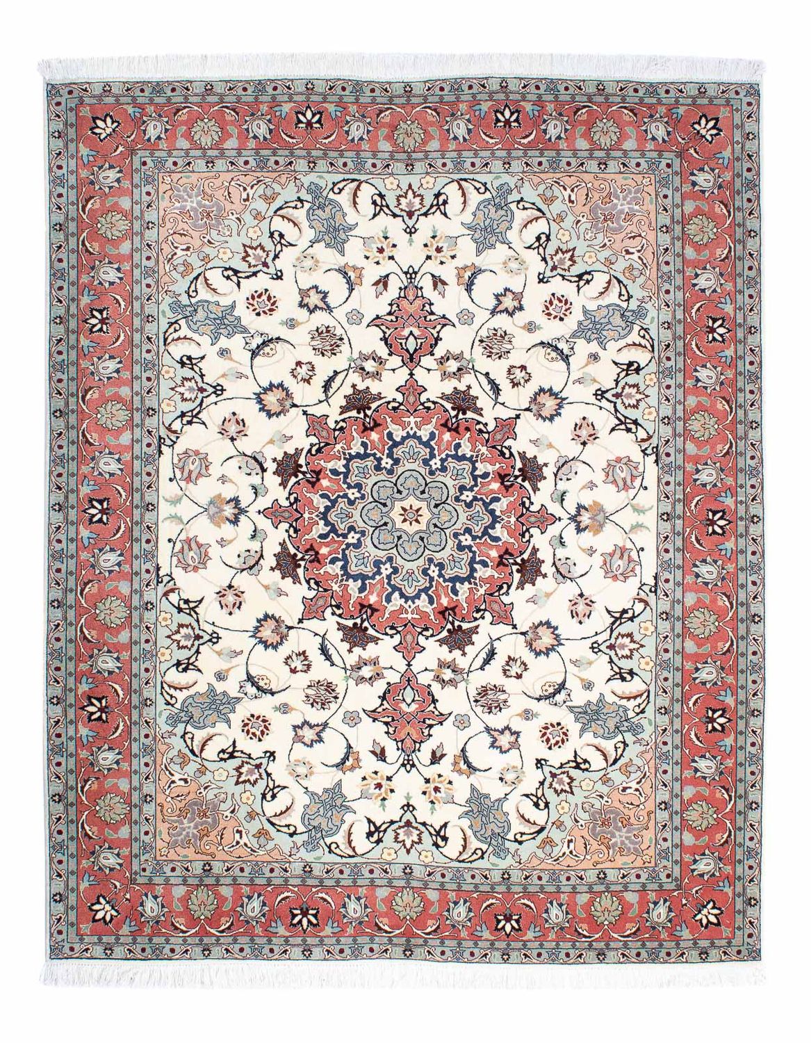 Tappeto Persero - Tabriz - Reale - 193 x 158 cm - beige
