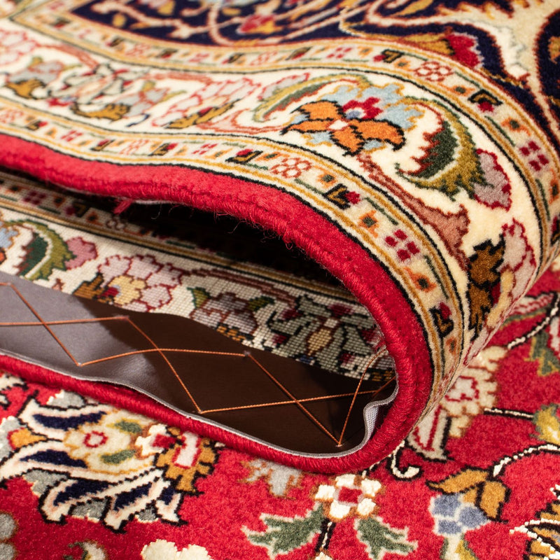 Tappeto Persero - Tabriz - Reale quadrato  - 203 x 203 cm - rosso