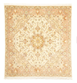 Tappeto Persero - Tabriz - Reale quadrato  - 210 x 202 cm - beige