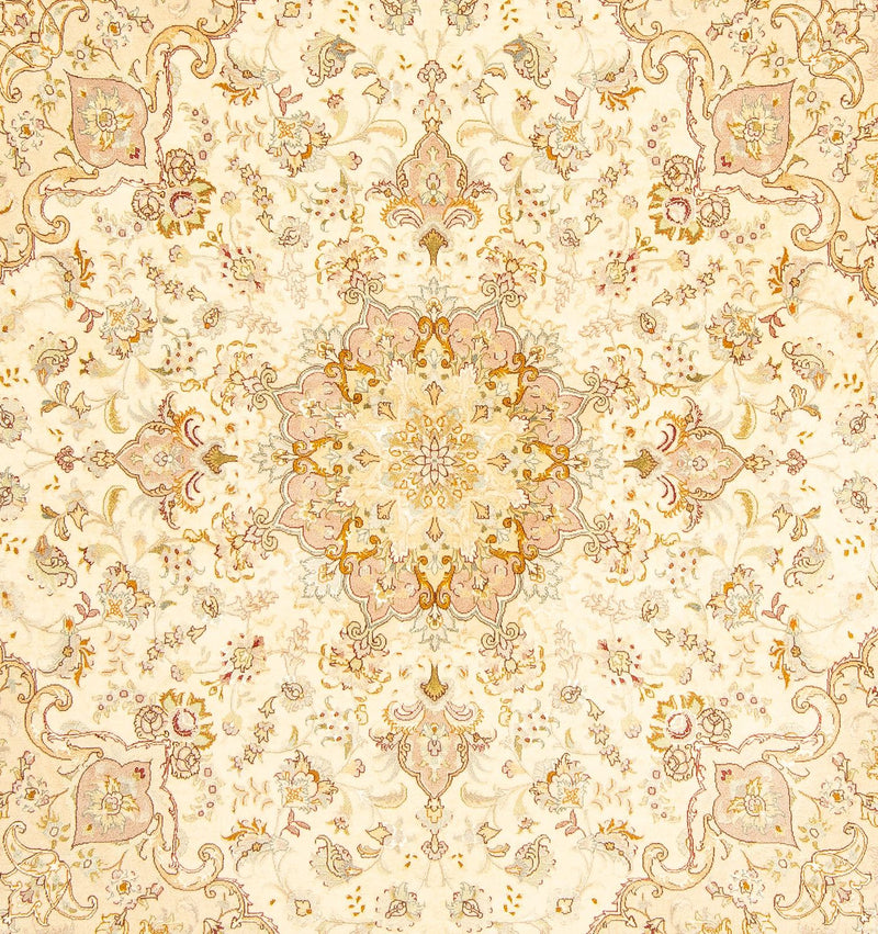 Tappeto Persero - Tabriz - Reale quadrato  - 210 x 202 cm - beige