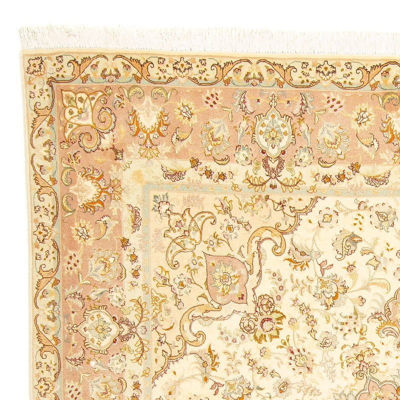Tappeto Persero - Tabriz - Reale quadrato  - 210 x 202 cm - beige