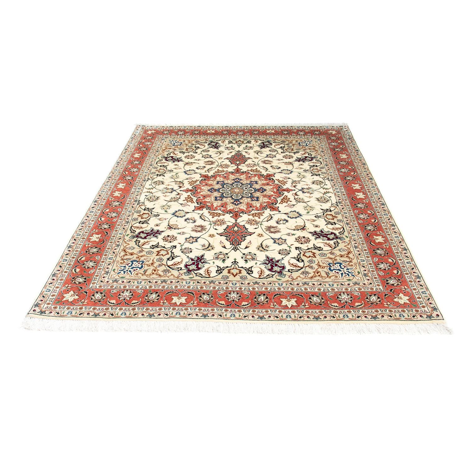 Tappeto Persero - Tabriz - Reale - 201 x 156 cm - beige