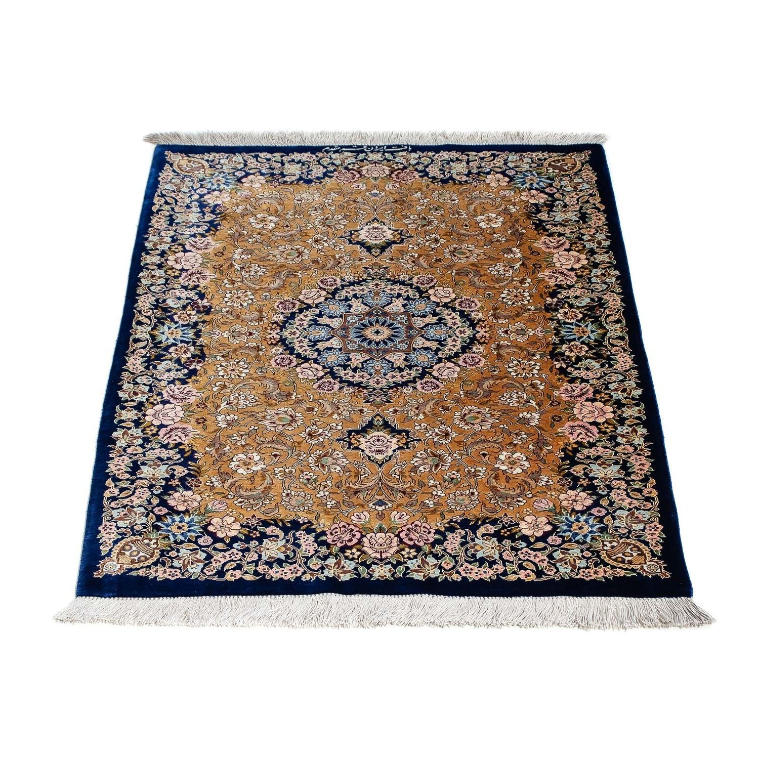 Tappeto Persero - Ghom - 91 x 62 cm - blu scuro