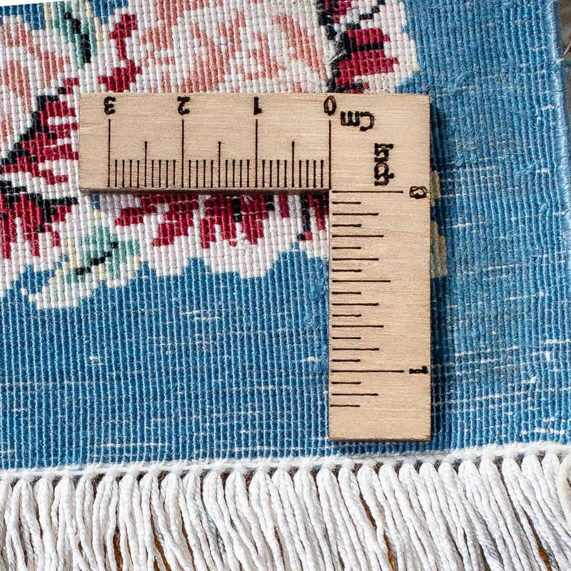 Tappeto di seta - Ghom seta - Premio - 93 x 60 cm - blu scuro