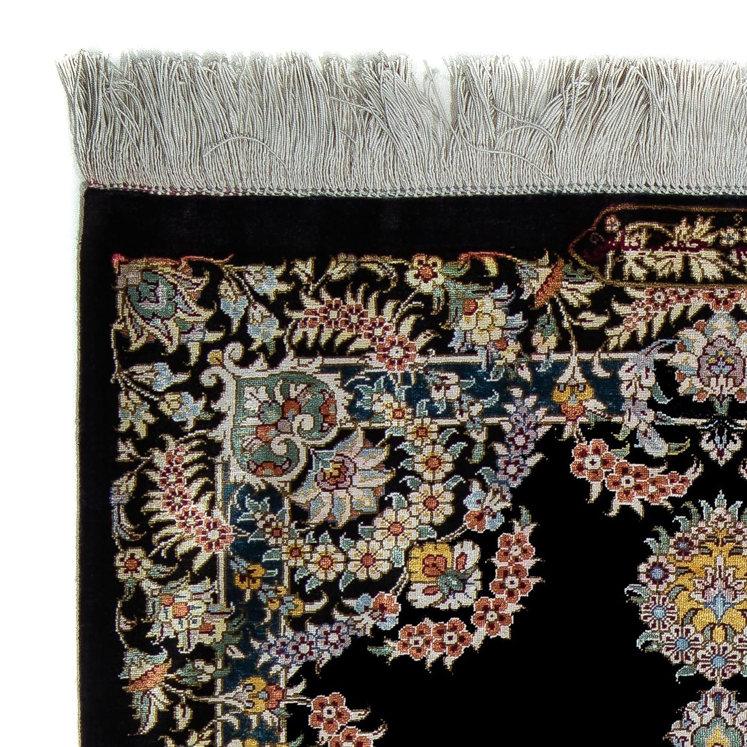 Tappeto Persero - Ghom - 89 x 59 cm - blu scuro