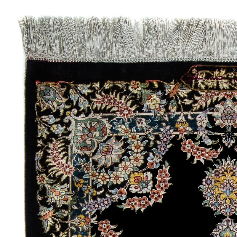 Tappeto Persero - Ghom - 89 x 59 cm - blu scuro
