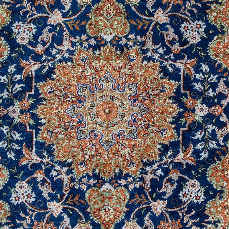 Tappeto Persero - Ghom - 78 x 55 cm - blu scuro