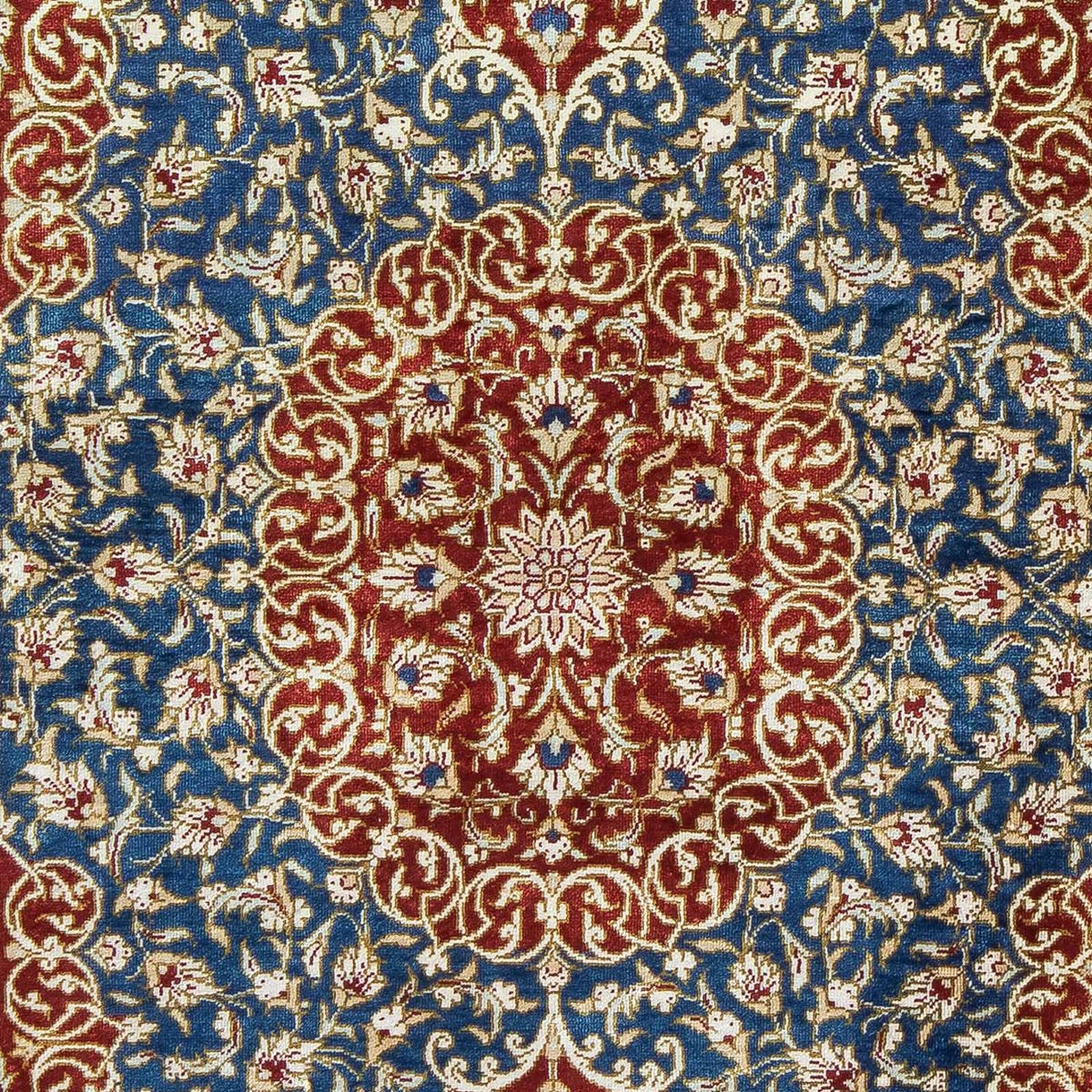 Tappeto Persero - Ghom - 81 x 55 cm - rosso scuro