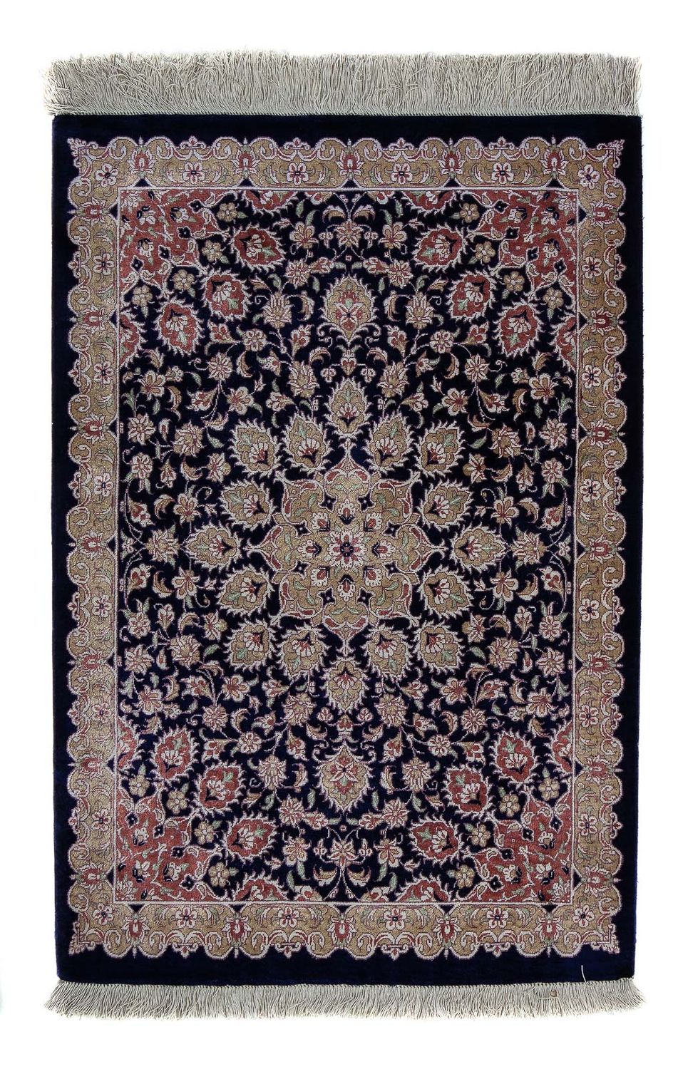 Tappeto Persero - Ghom - 80 x 56 cm - blu scuro