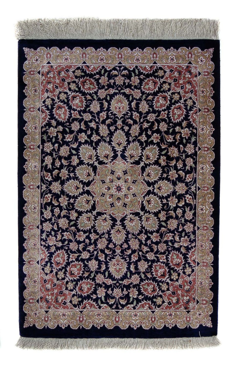 Tappeto Persero - Ghom - 80 x 56 cm - blu scuro