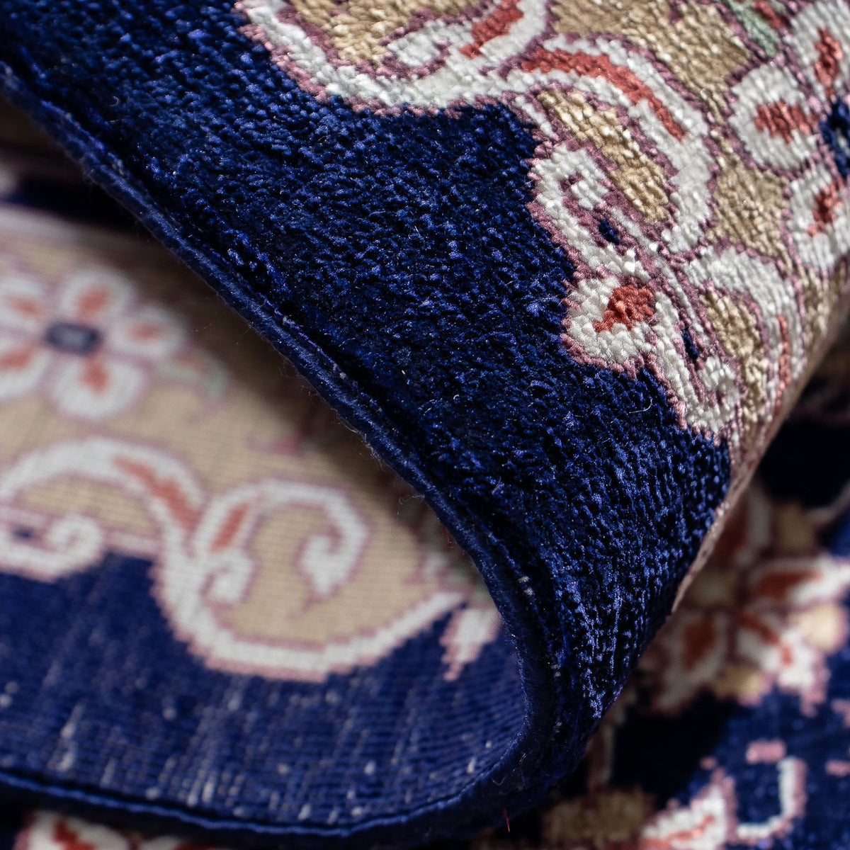 Tappeto Persero - Ghom - 80 x 56 cm - blu scuro