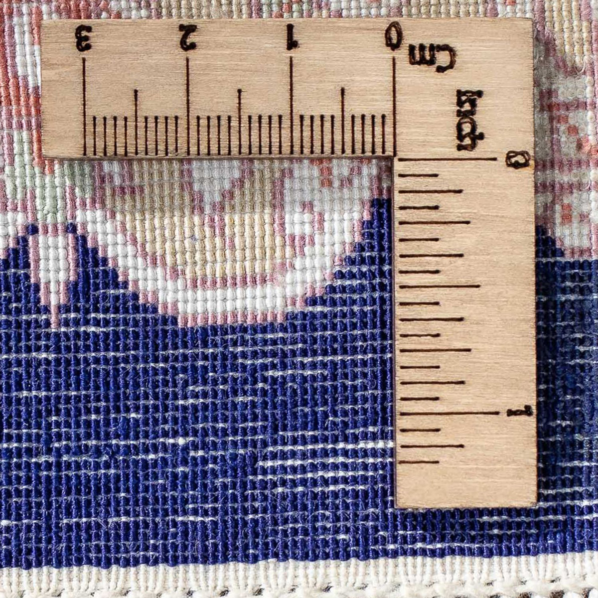 Tappeto Persero - Ghom - 80 x 56 cm - blu scuro