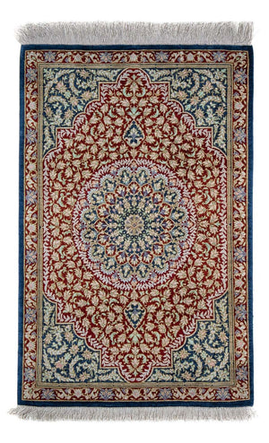 Tappeto Persero - Ghom - 83 x 53 cm - blu scuro