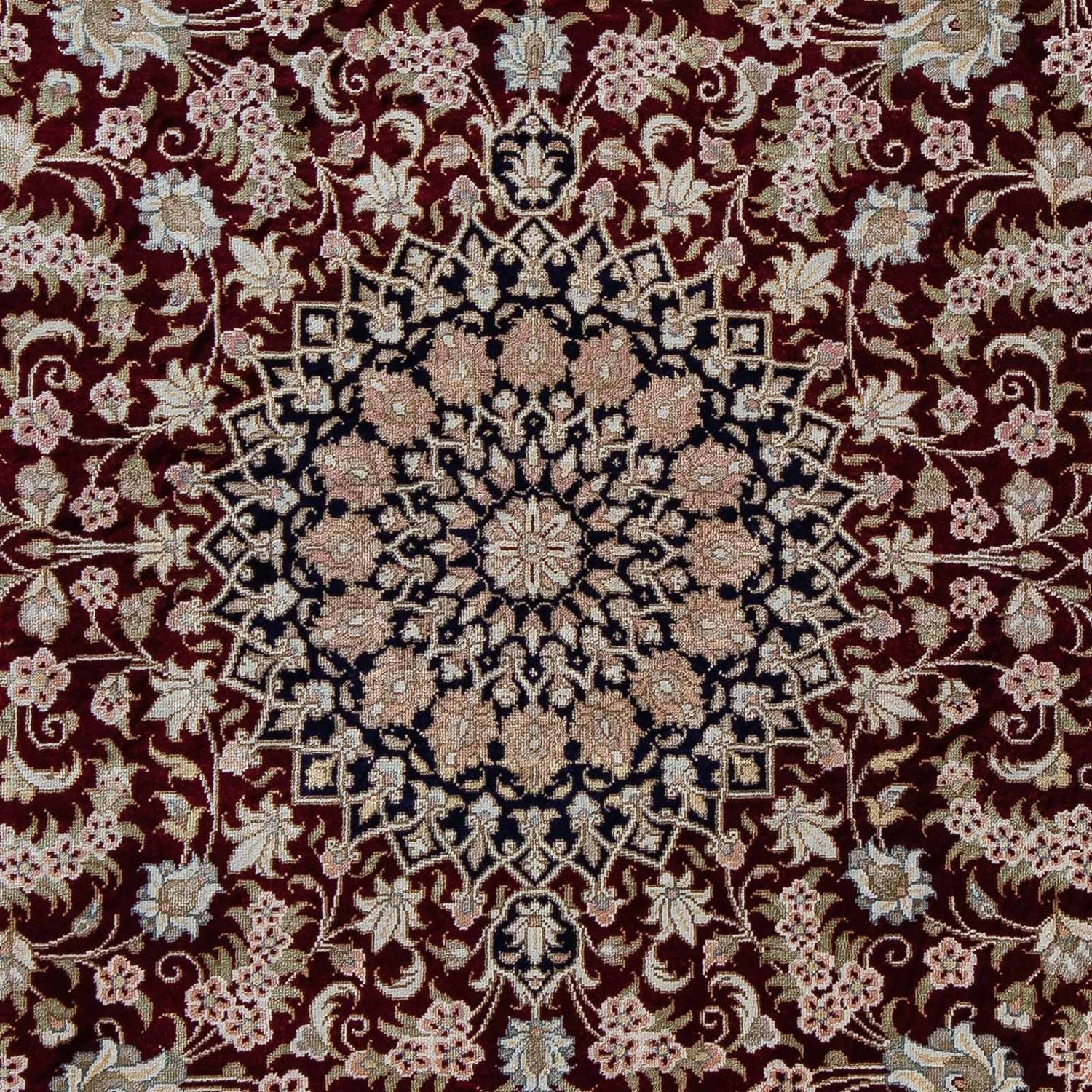 Tappeto Persero - Ghom - 85 x 58 cm - blu scuro