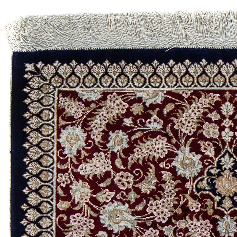 Tappeto Persero - Ghom - 85 x 58 cm - blu scuro