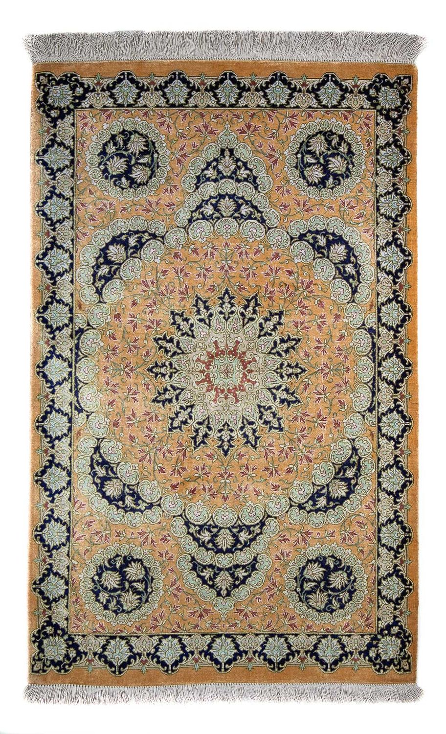 Tappeto Persero - Ghom - 93 x 59 cm - giallo senape