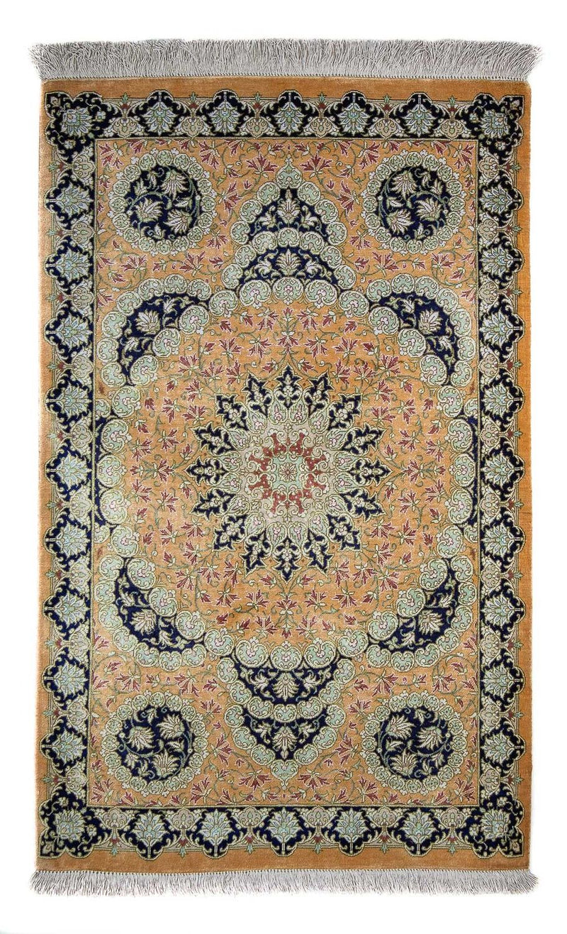 Tappeto Persero - Ghom - 93 x 59 cm - giallo senape
