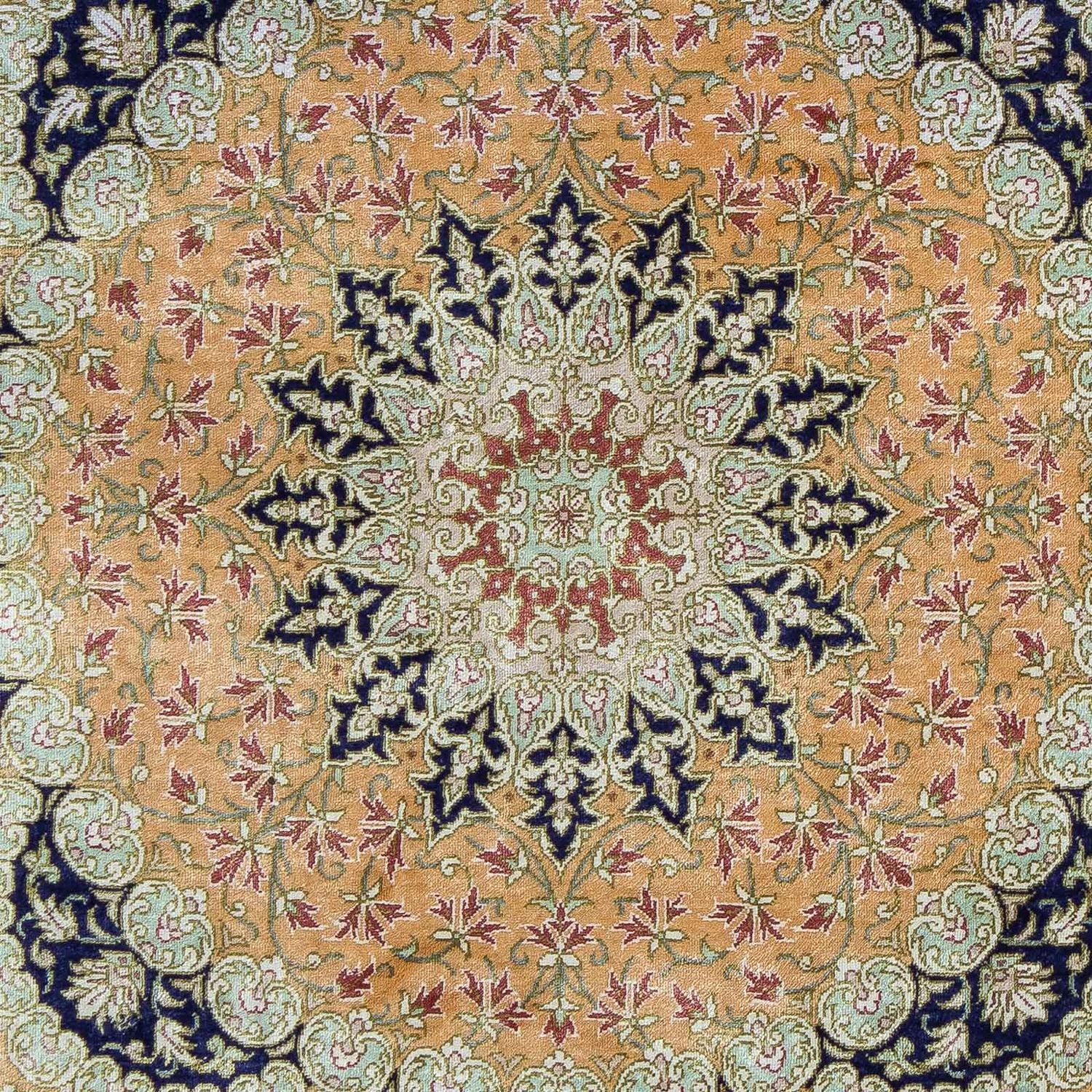 Tappeto Persero - Ghom - 93 x 59 cm - giallo senape