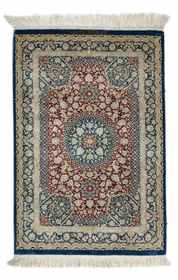 Tappeto Persero - Ghom - 92 x 61 cm - blu scuro