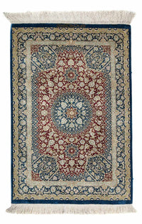 Tappeto Persero - Ghom - 92 x 61 cm - blu scuro