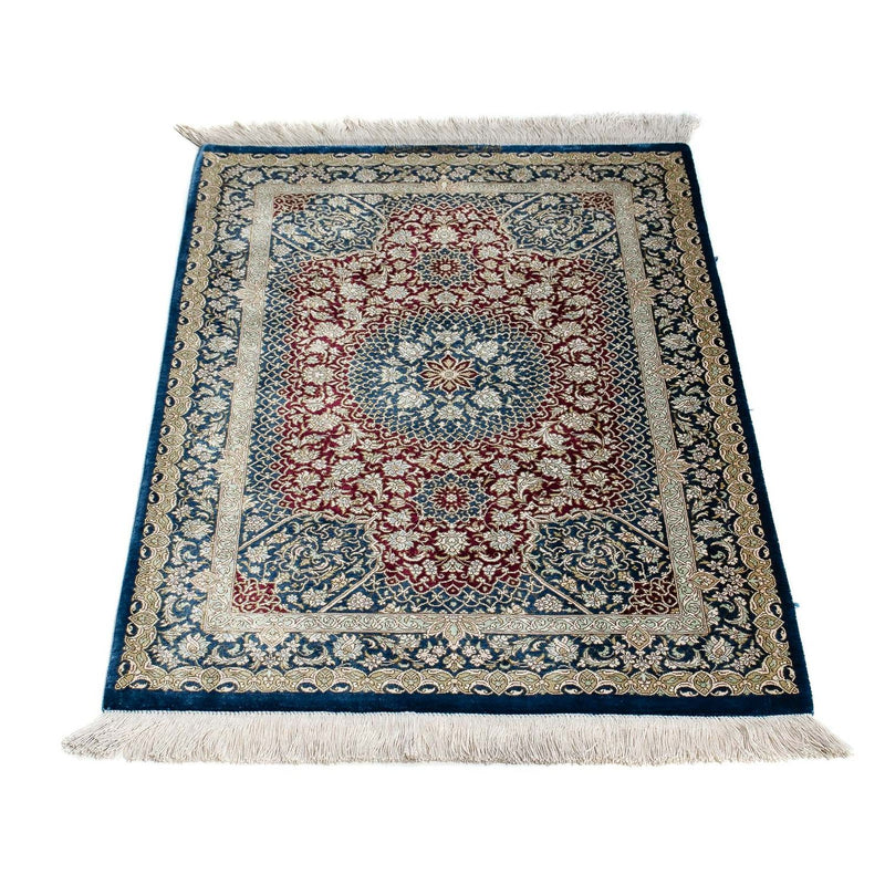 Tappeto Persero - Ghom - 92 x 61 cm - blu scuro