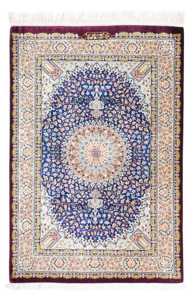 Tappeto Persero - Ghom - 117 x 79 cm - rosso scuro