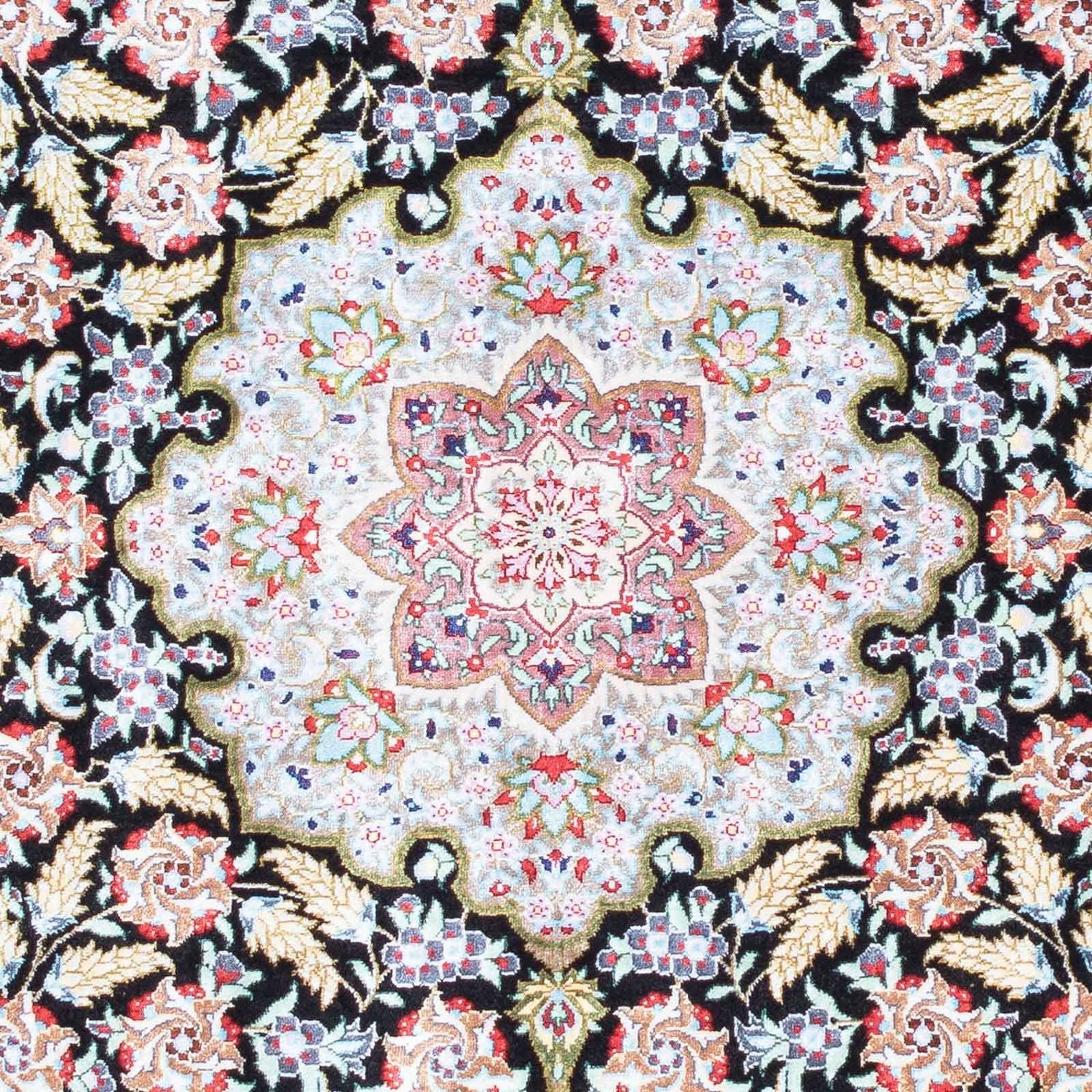 Tappeto Persero - Ghom - 124 x 79 cm - blu scuro