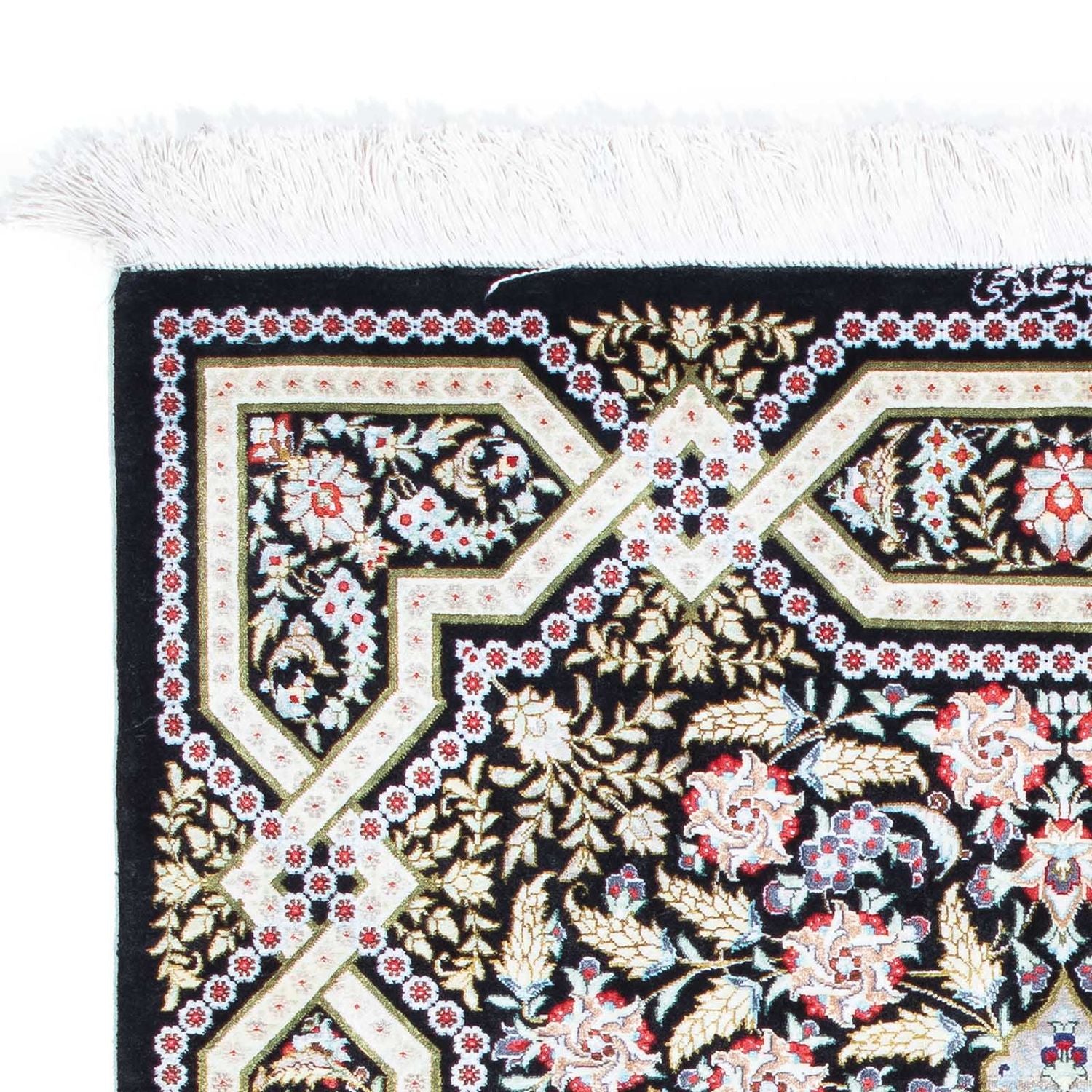 Tappeto Persero - Ghom - 124 x 79 cm - blu scuro