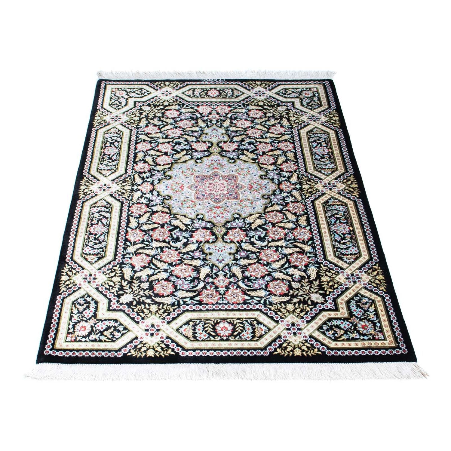 Tappeto Persero - Ghom - 124 x 79 cm - blu scuro