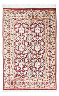 Tappeto Persero - Ghom - 119 x 76 cm - rosso scuro