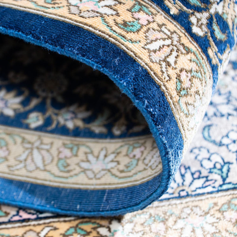 Tappeto Persero - Ghom - 111 x 73 cm - blu
